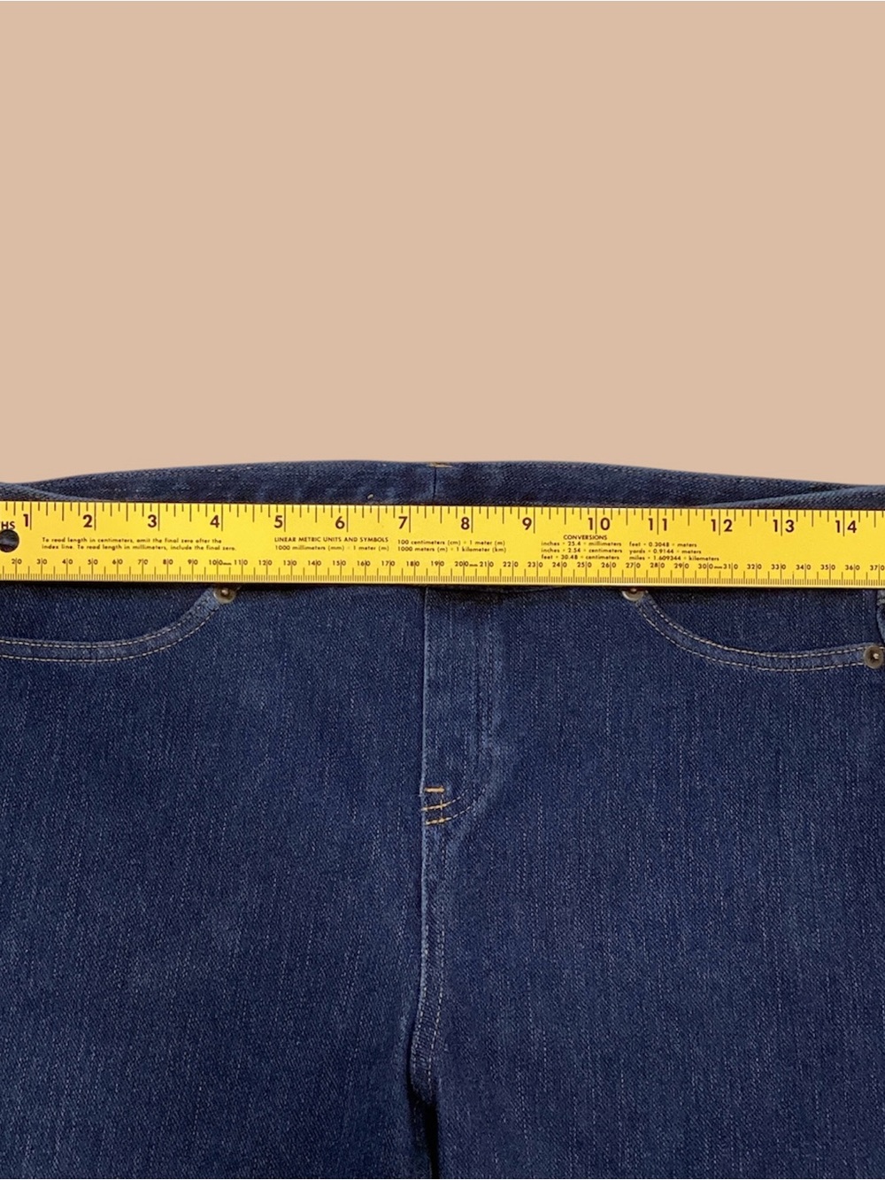 Women's Skinny Jeans — Dark Blue Stretch Denim, size 28 😎 - Picture 3 of 6